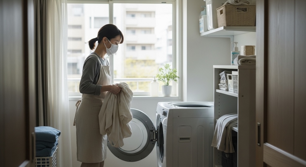 花粉が洗濯物に付着する原因とは？